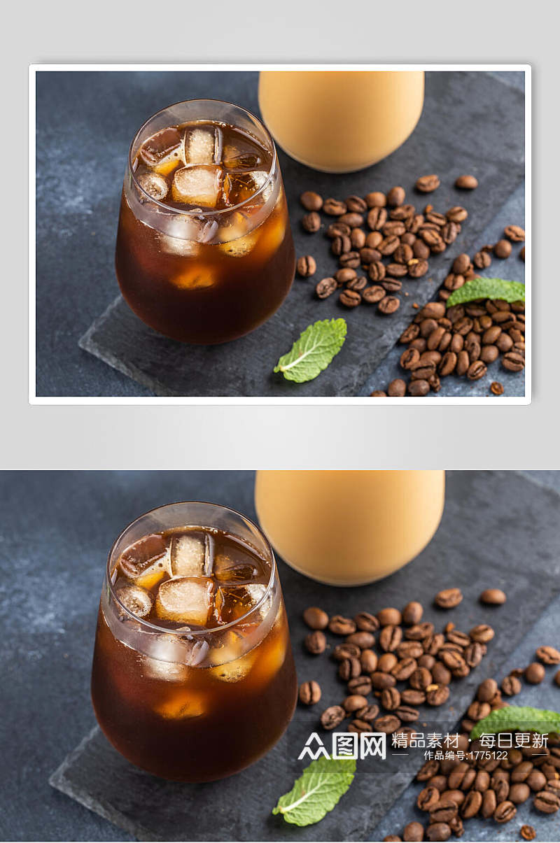 夏日咖啡奶茶冰凉饮品饮料美食图片素材