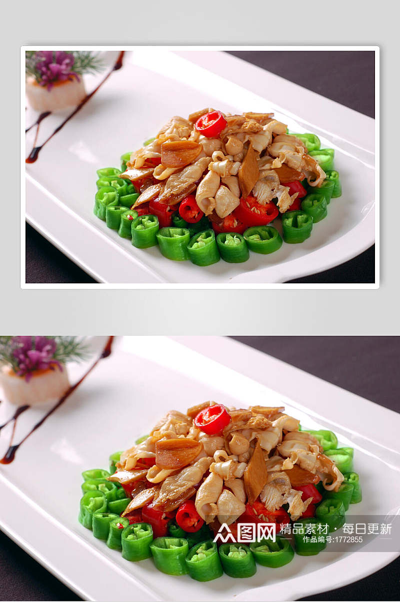 湘菜油姜圣子王美食摄影图片素材