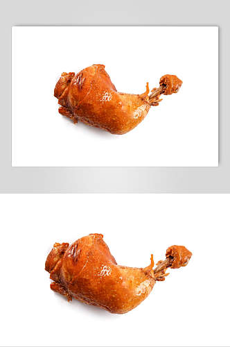 鸡腿炸鸡烤鸡白底图片