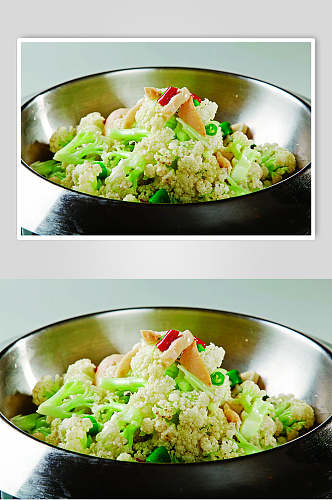 干锅有机花菜食品高清图片