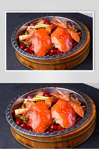 热干锅香辣蟹图片