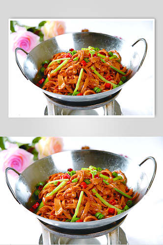 干锅红油面筋餐饮食品图片