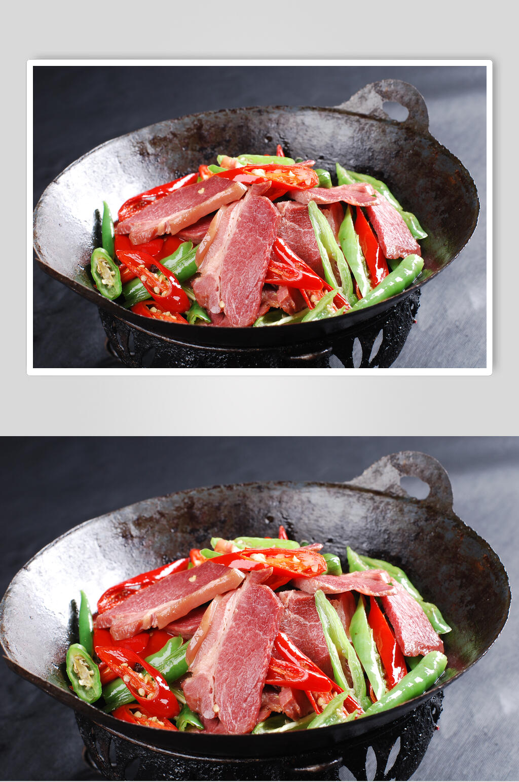 新鲜美味干锅驴肉美食高清图片素材
