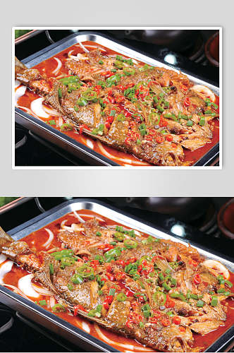 红烧烤鱼餐饮图片