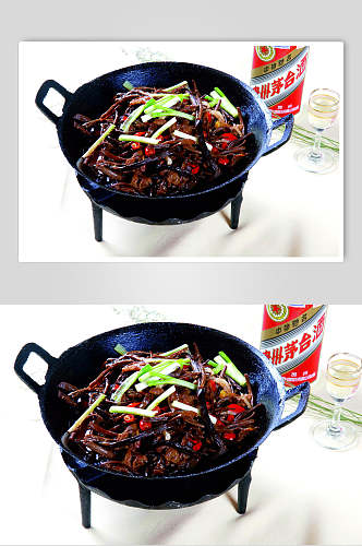 营养健康干锅茶树菇餐饮食品图片
