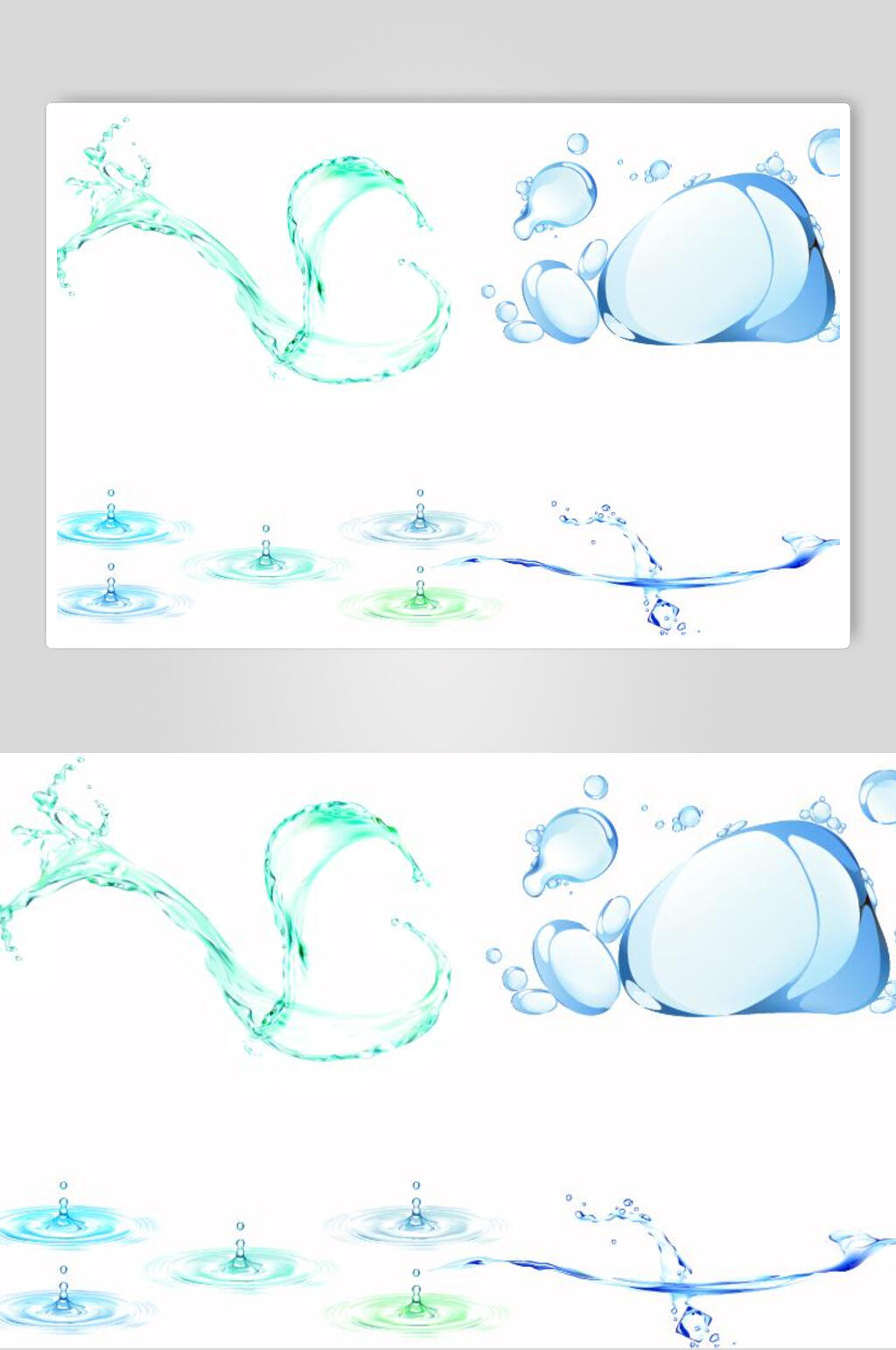 水滴水花元素素材素材