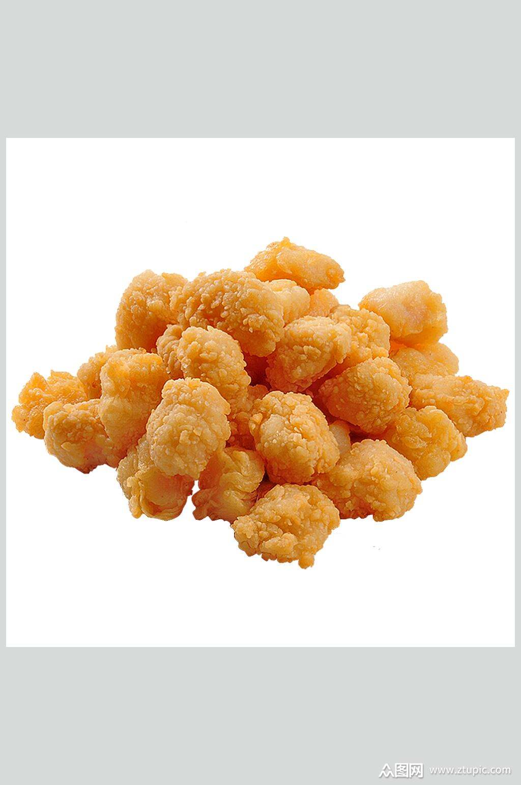 鸡米花汉堡店外卖美食图片素材