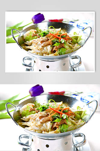 干锅包菜蔬菜高清图片