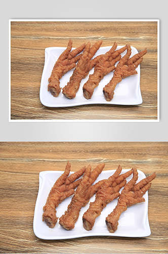 酥皮鸡爪卤味美食摄影图片