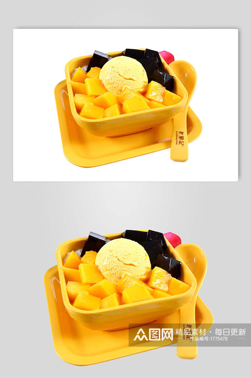 芒果捞甜品高清图片素材