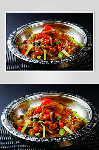 香辣干锅土豆片食品高清图片