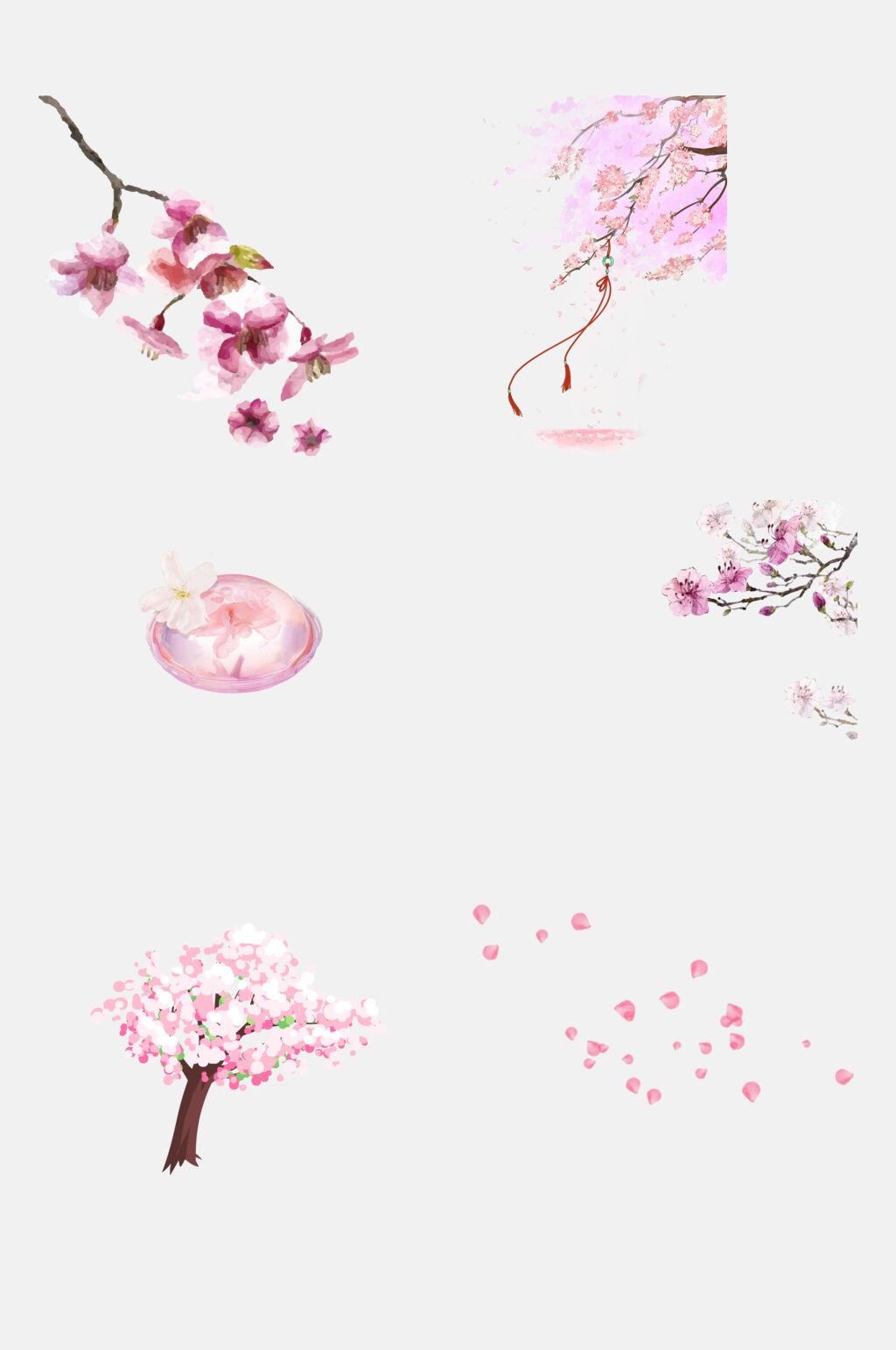 浪漫唯美樱花素材素材