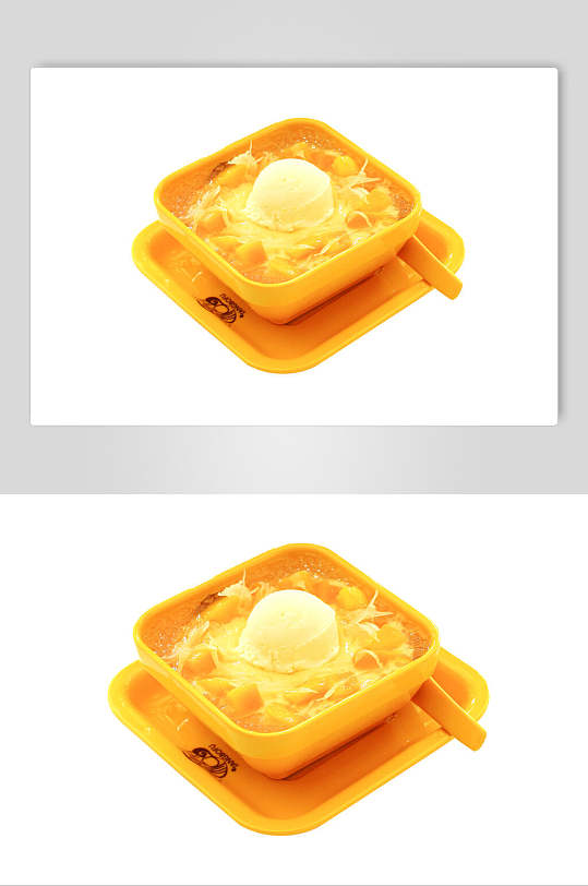 甜品冰淇淋芒果捞食品摄影图片