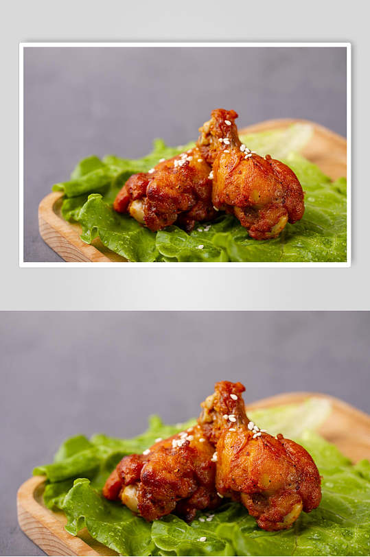 韩式鸡腿美食图片