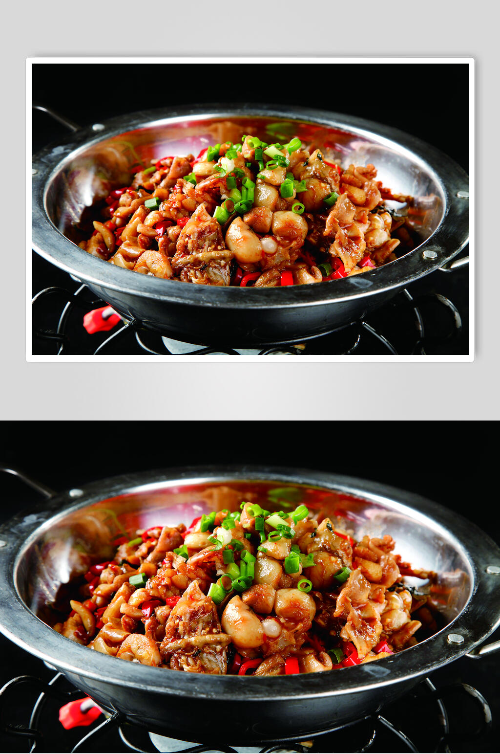 美味干锅牛蛙高清图片素材