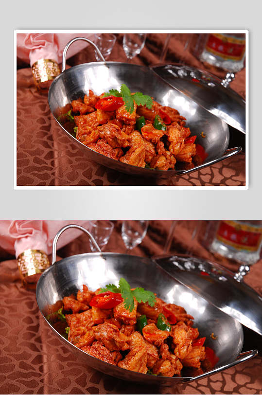 干锅长德鸡元例食品高清图片