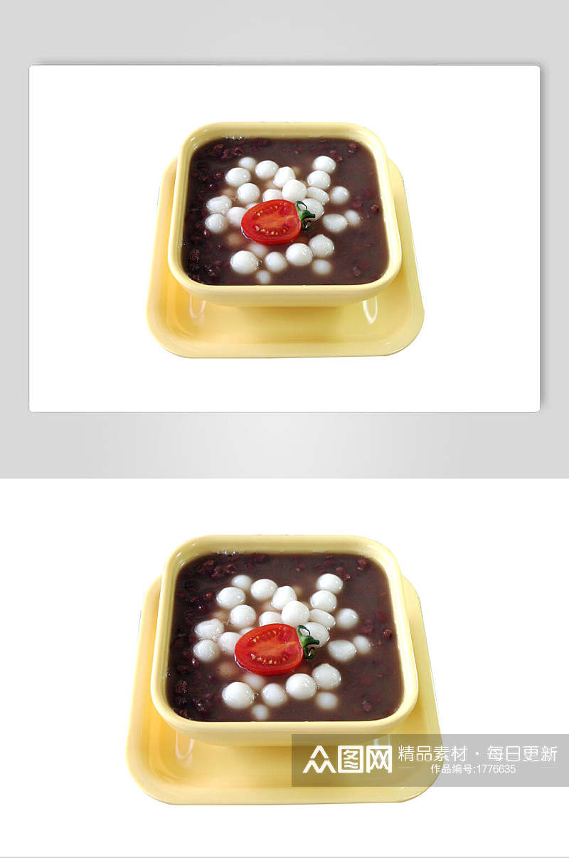 甜品红豆汤圆食品图片素材