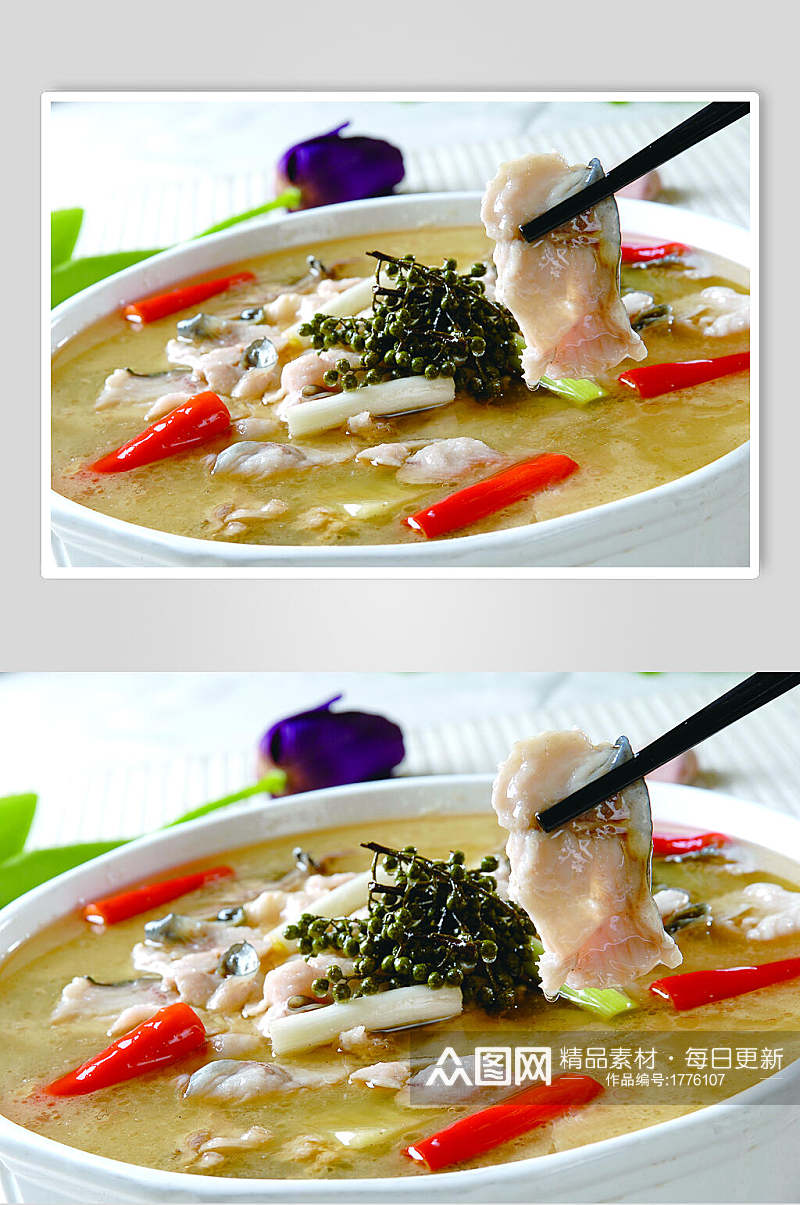 精选酸菜鱼美食摄影图片素材