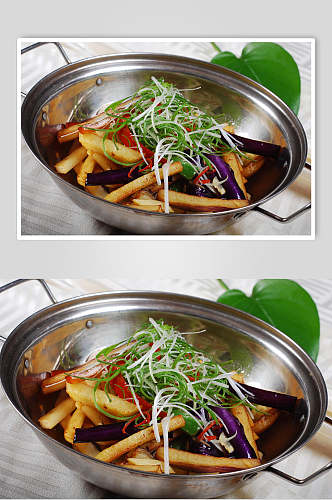 干锅素三鲜美食高清图片