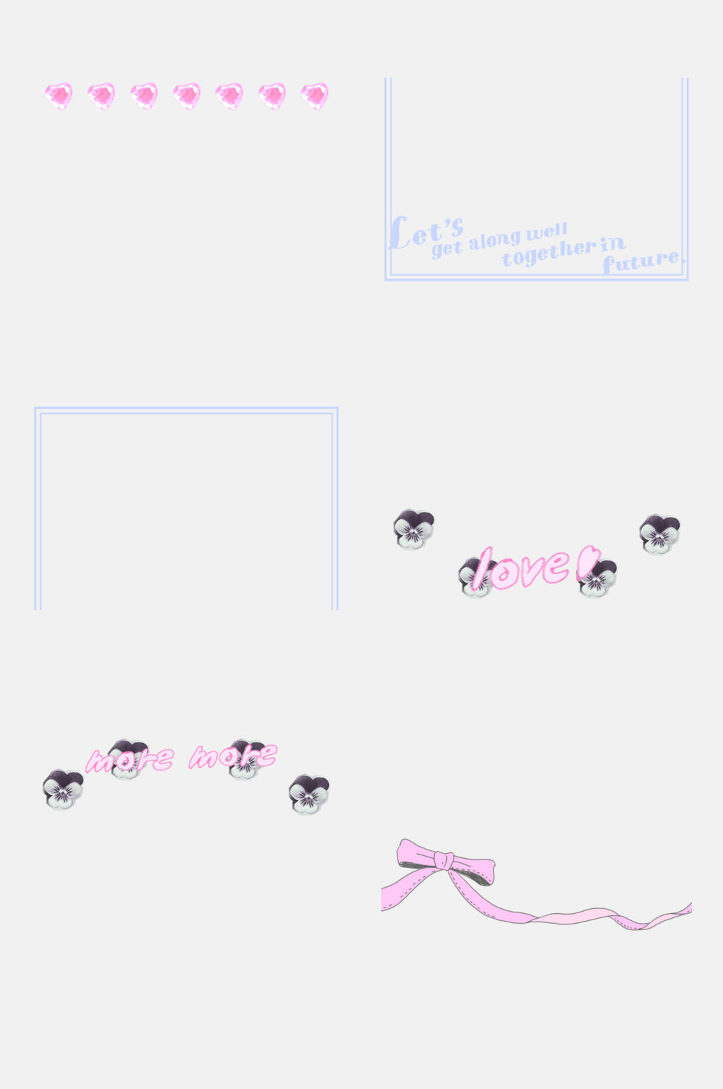 卡通头像字母贴纸元素素材