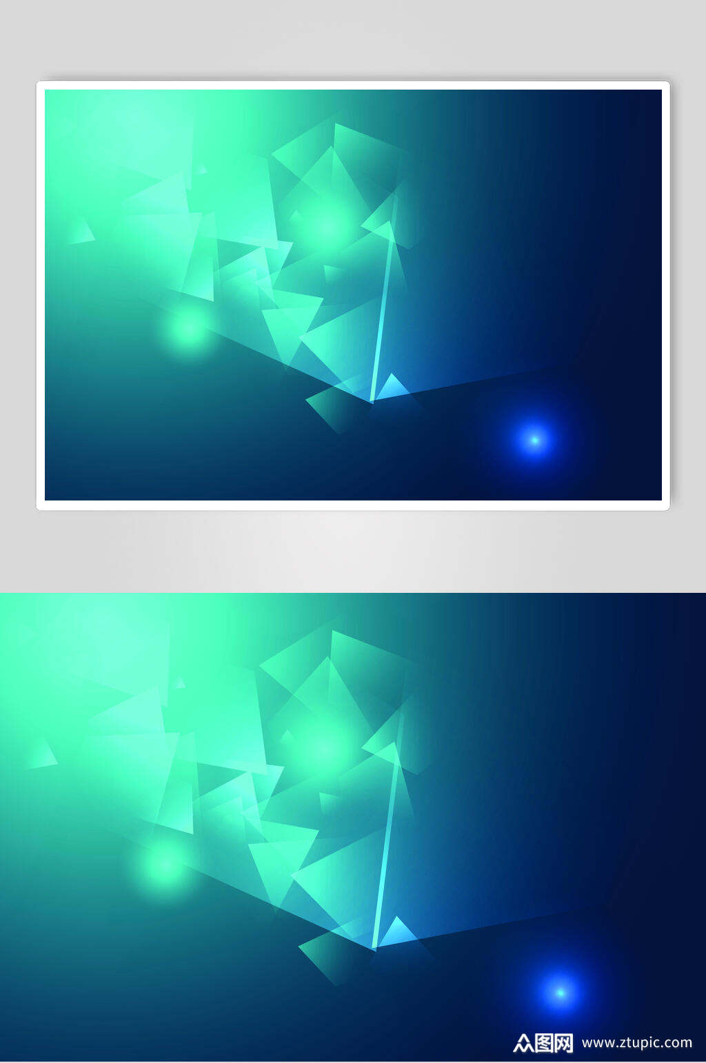 绿色蓝色科技背景素材