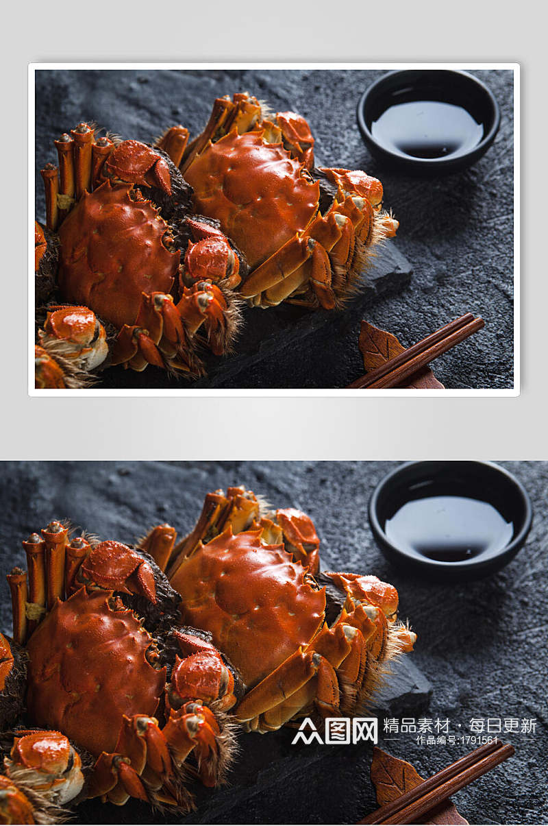 精选品质螃蟹海鲜美食摄影图片素材