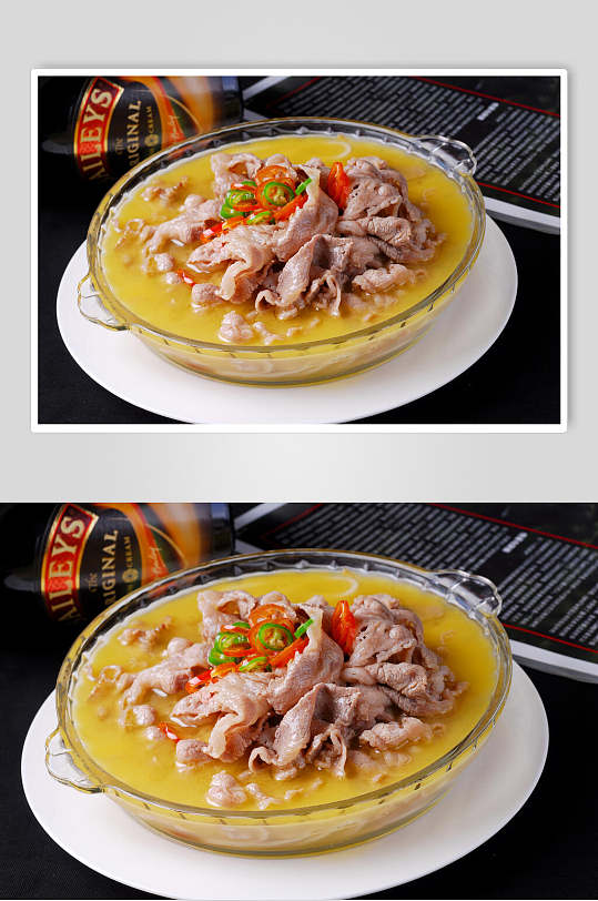 中式菜品泰式嫩肥牛美食摄影图片