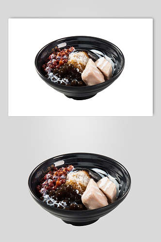 香芋红豆仙草号美食摄影图片