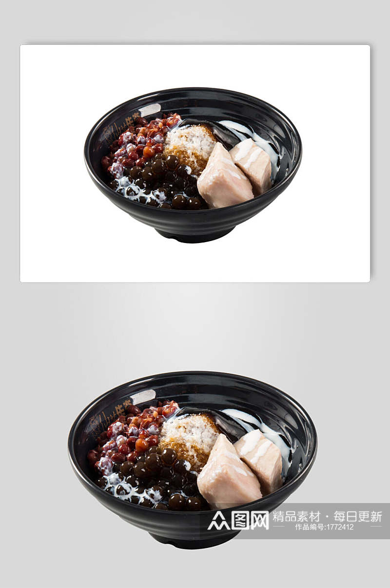 香芋红豆仙草号美食摄影图片素材