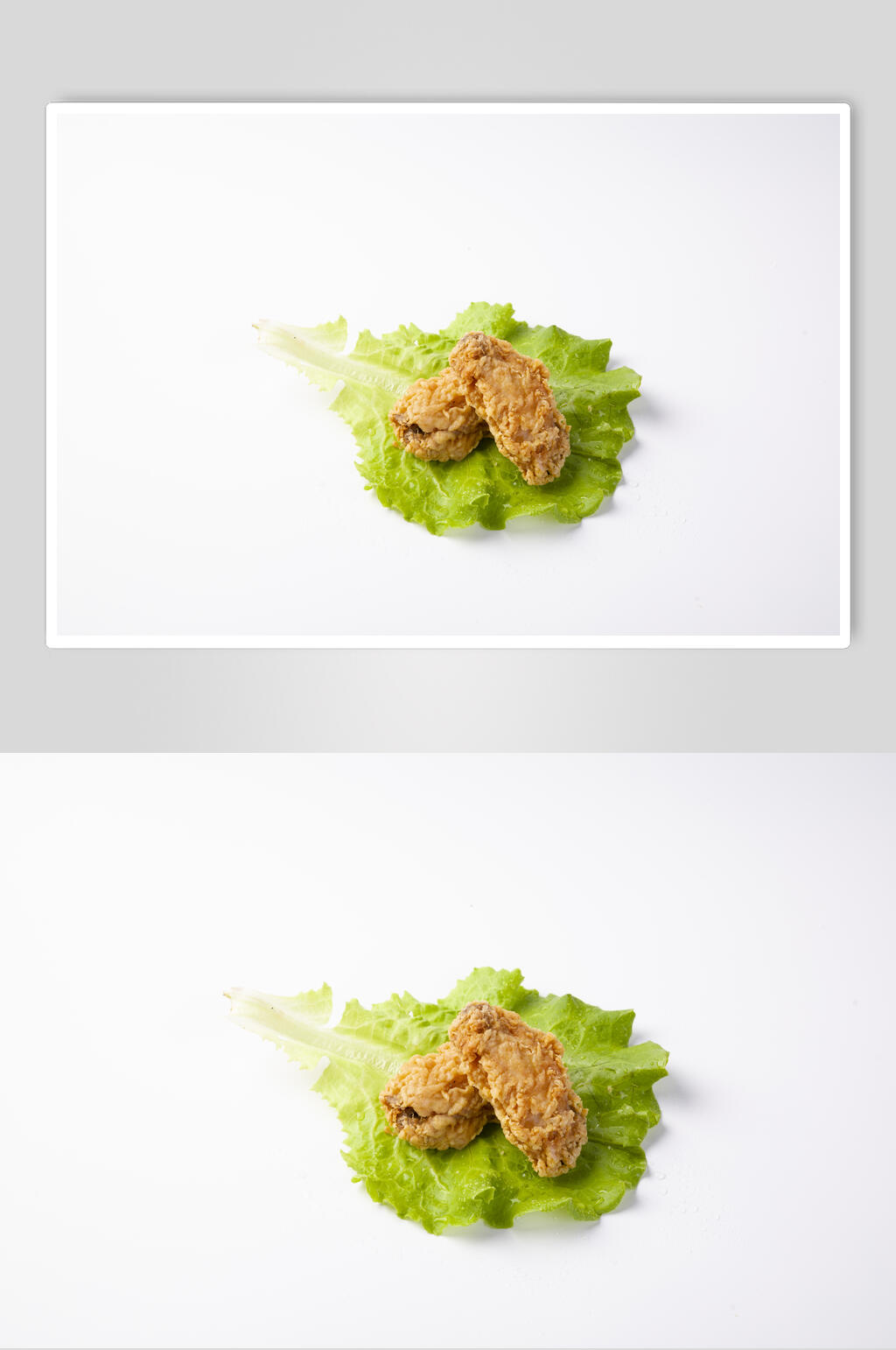生菜脆皮鸡翅烤翅图片素材