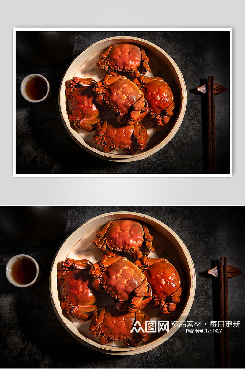 精选美味海鲜螃蟹摄影图片素材