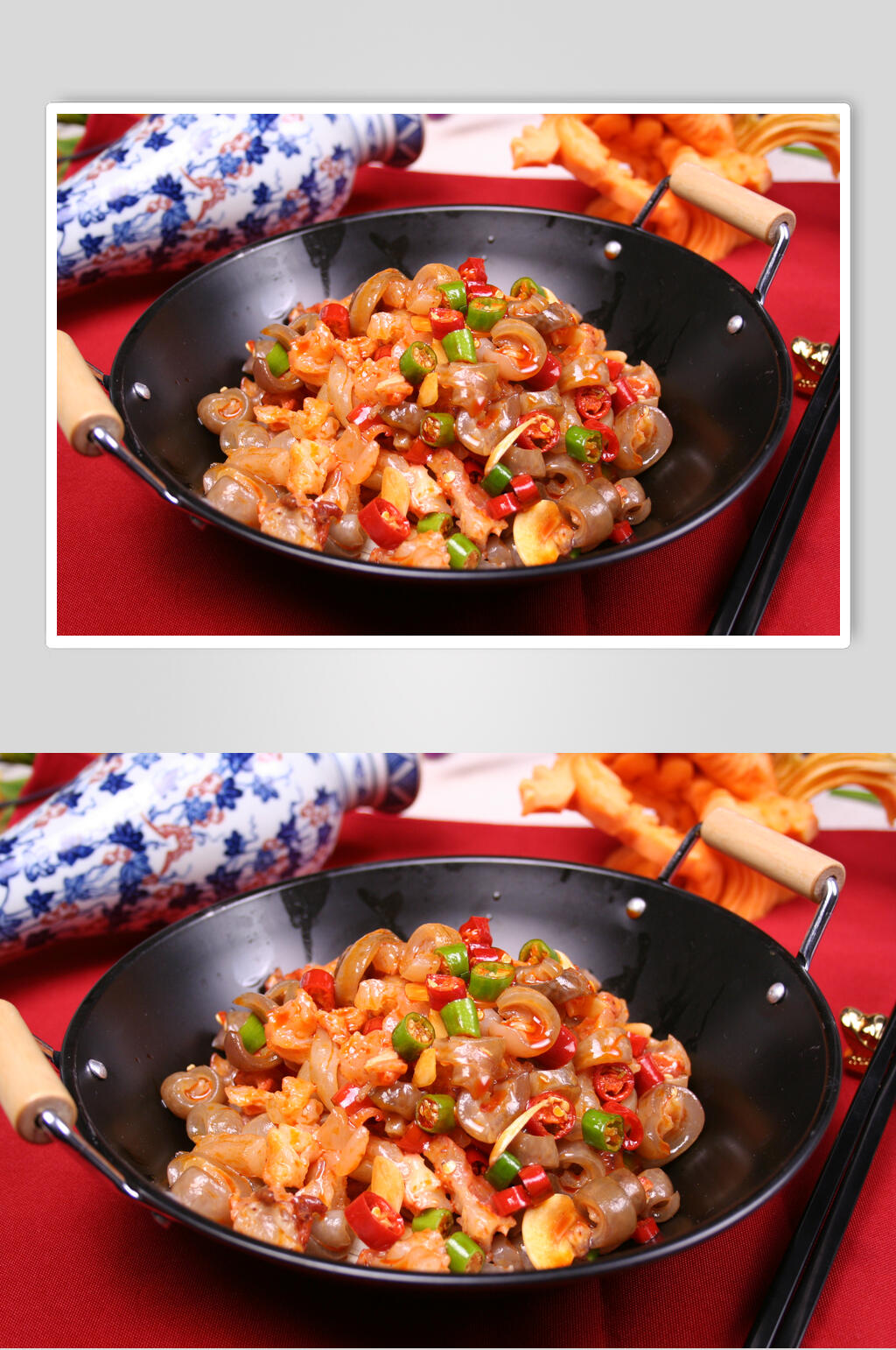 干锅驴三鲜美食高清图片素材