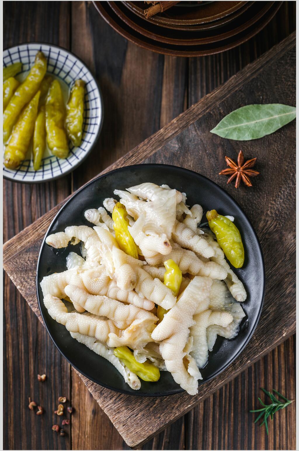 鸡爪卤味美食摄影图片素材