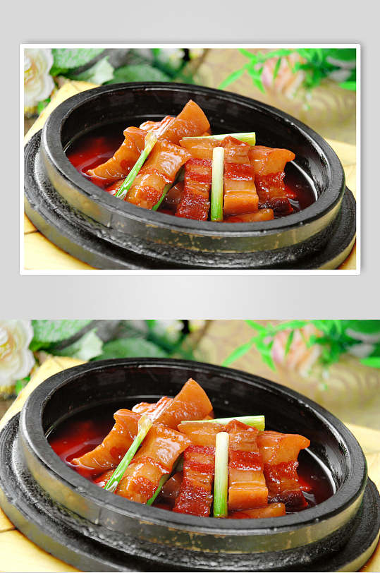 腐竹红烧肉美食高清图片