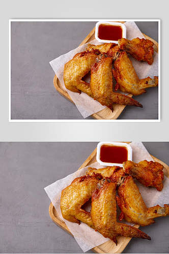 西餐鸡翅烤翅图片