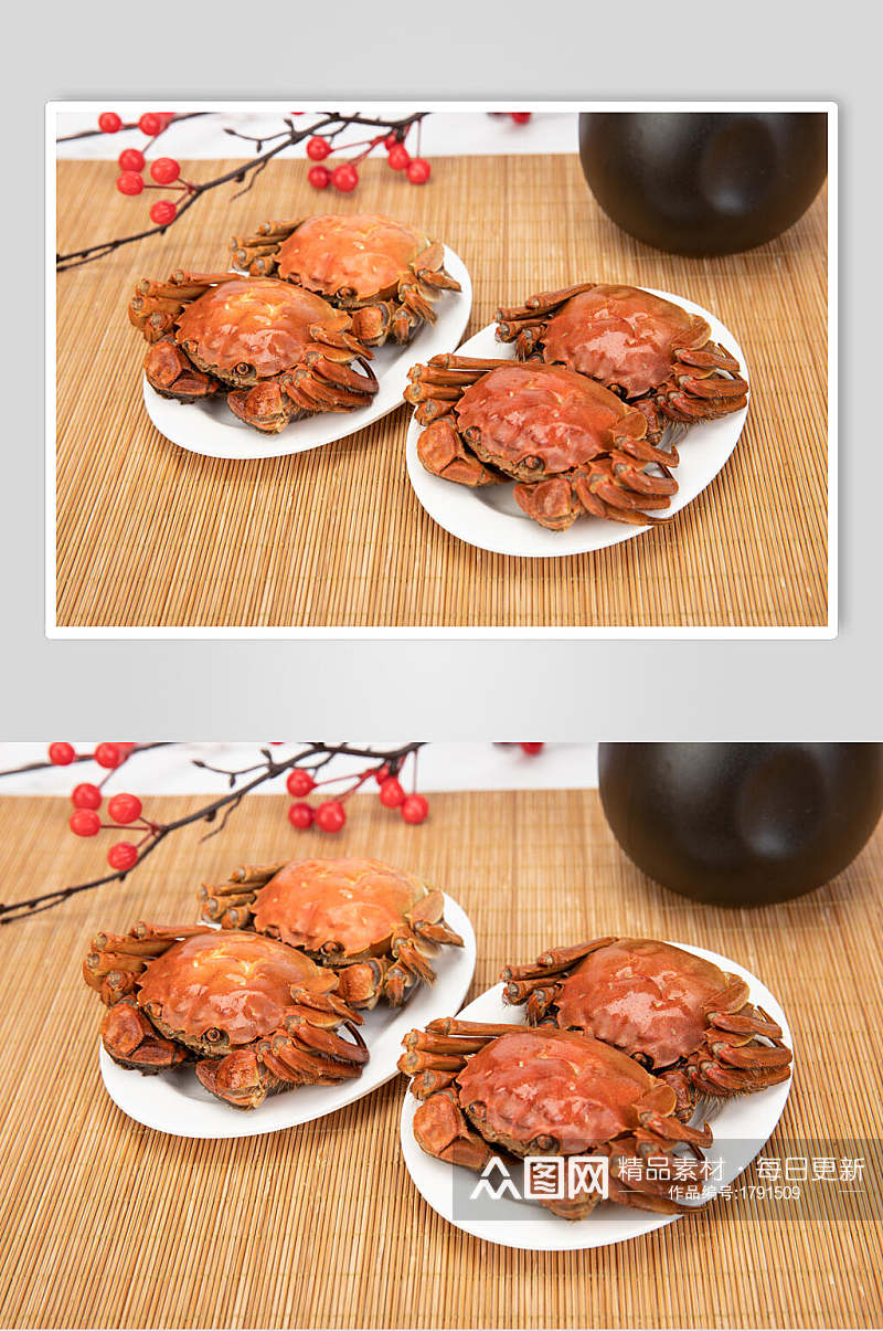 日式大闸蟹螃蟹摄影图片素材