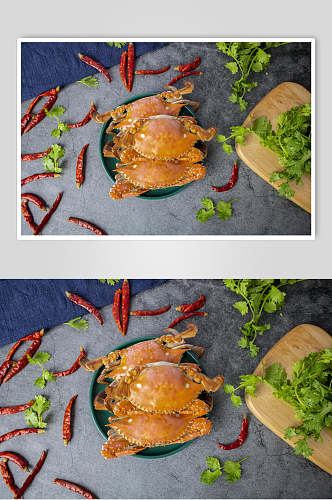 面包蟹螃蟹摄影图片
