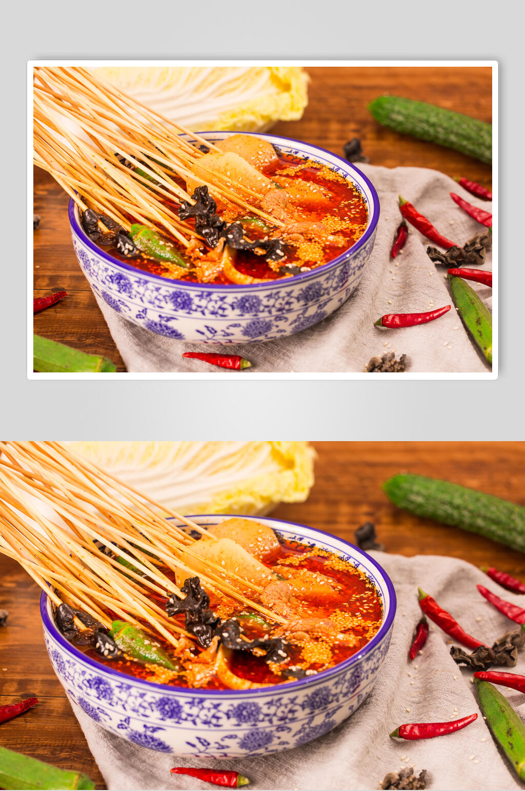 川味麻辣串串冒菜摄影图片素材