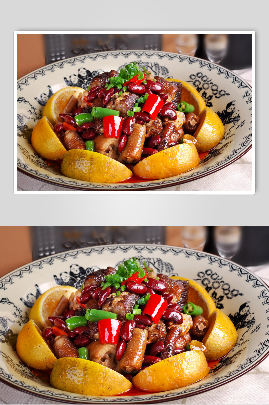 腰都烧猪尾美食摄影图片素材