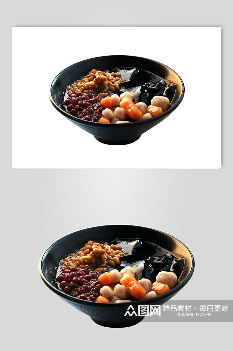 红豆绿豆芋圆仙草美食高清图片素材