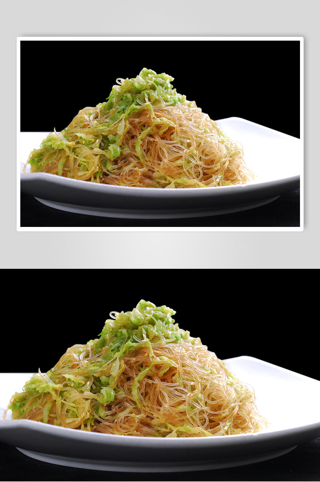 莲白粉丝美食摄影图片素材