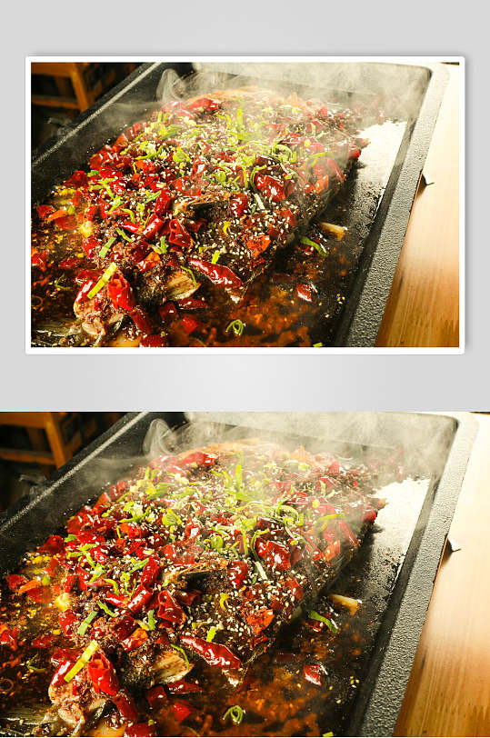 鲜香美味烤鱼美食图片