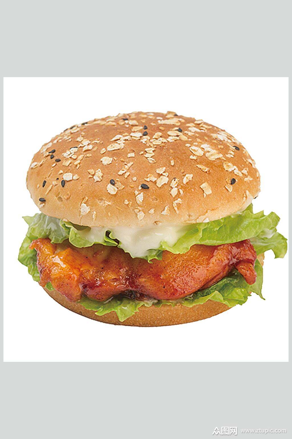 美味牛排汉堡店外卖美食图片