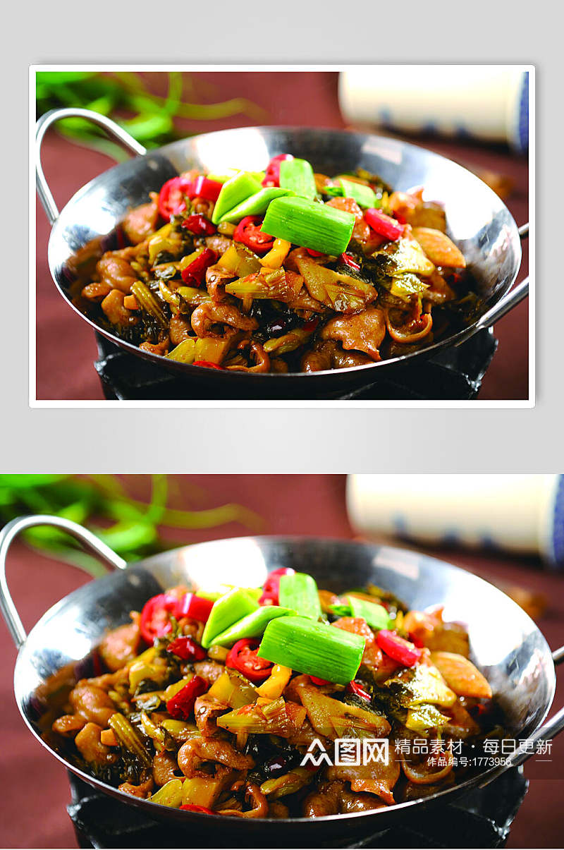 干锅泡菜肥肠餐饮食品图片素材