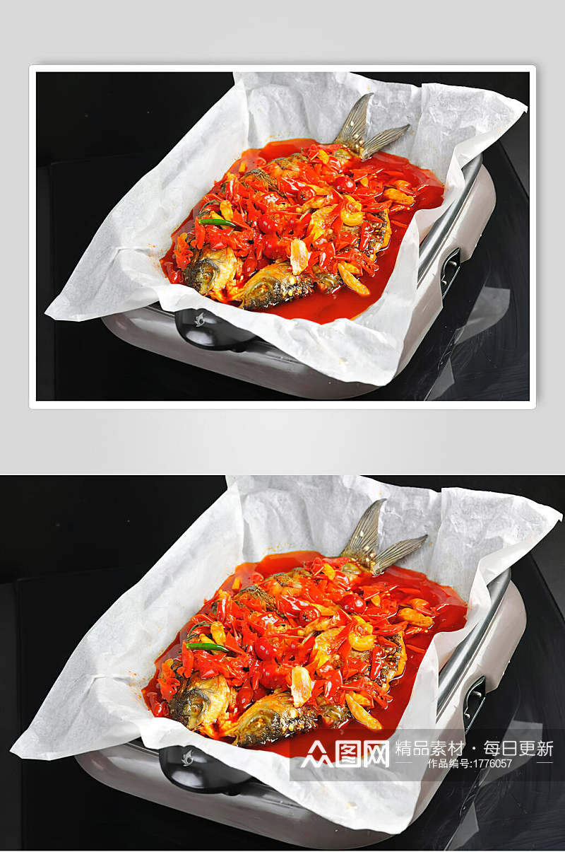 香辣美味烤鱼餐饮菜品摄影图片素材