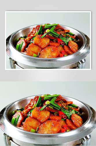红烧干锅土豆片高清图片