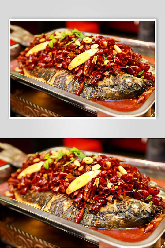 湘味香辣烤鱼餐饮摄影图片
