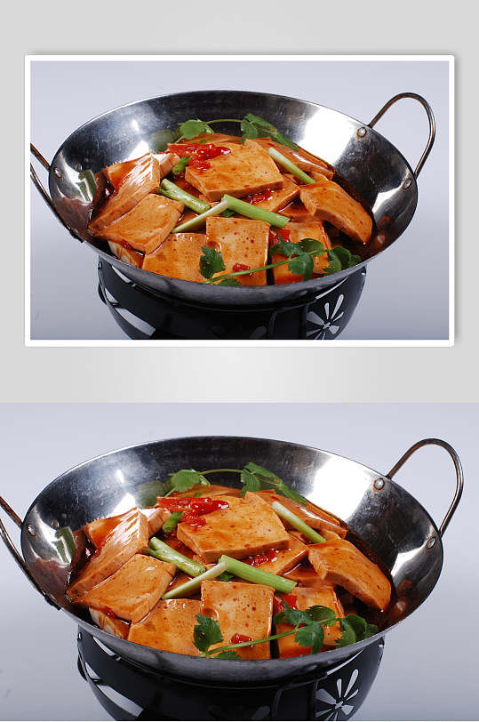 干锅千叶豆腐美食高清图片