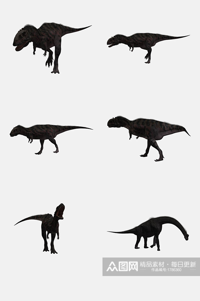 各类恐龙免抠元素素材素材
