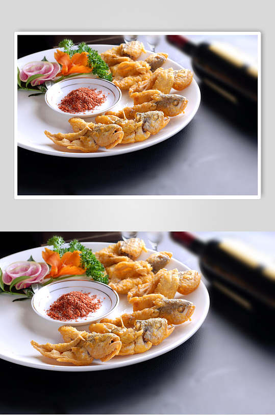 奇味黄鱼美食摄影图片
